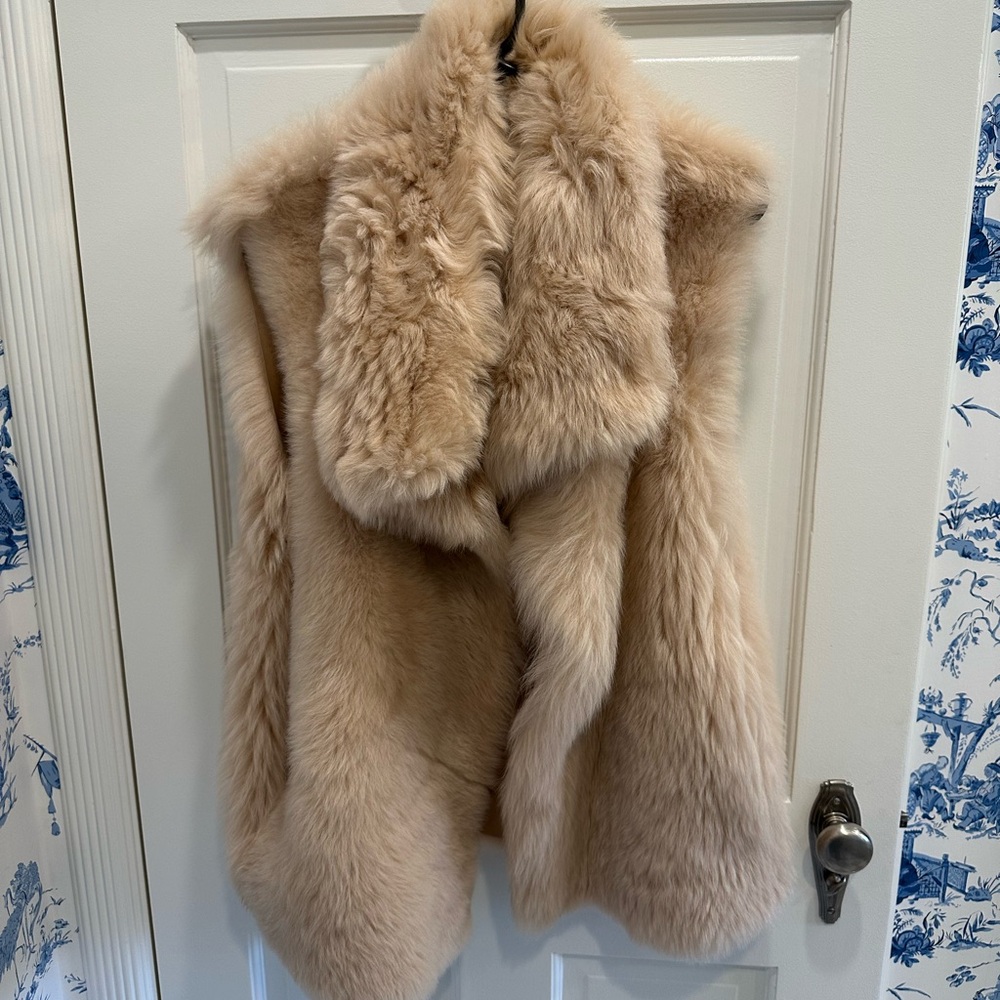Cream Teddy Jacket with Plush Fur and Large Collar